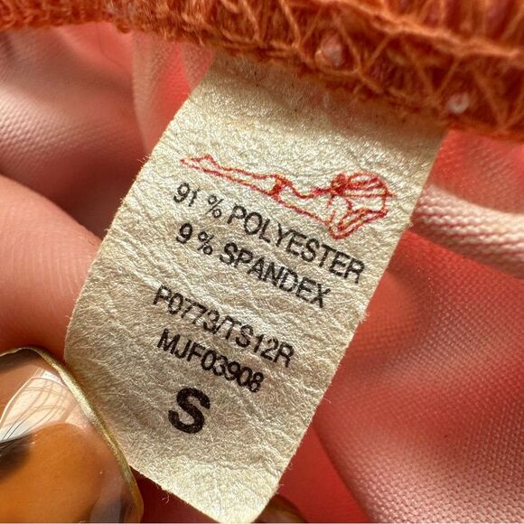 Loco Boutique Hawaii Removable Pads Zip Up Racerback Swim Vest Bikini Top S - Picture 4 of 4